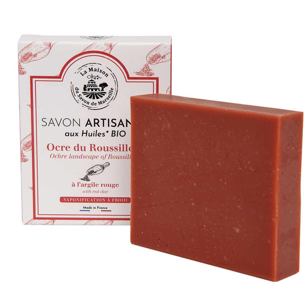 French Vegan Palm Oil Free Soap, Red Clay, 100g