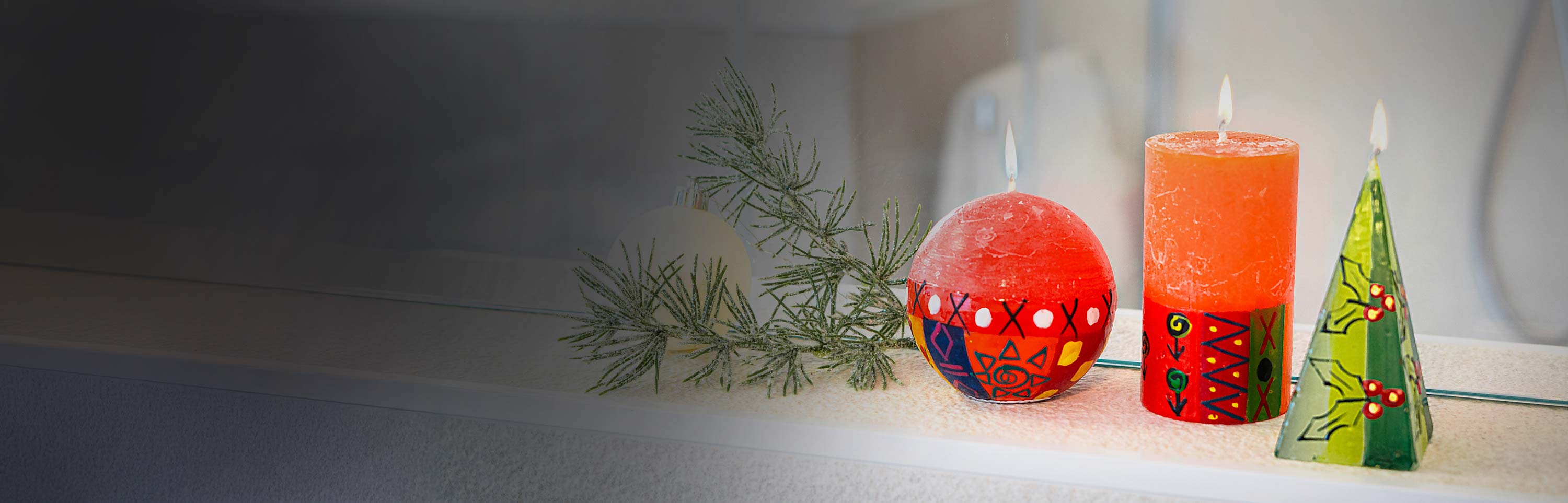 Hand Painted Candles