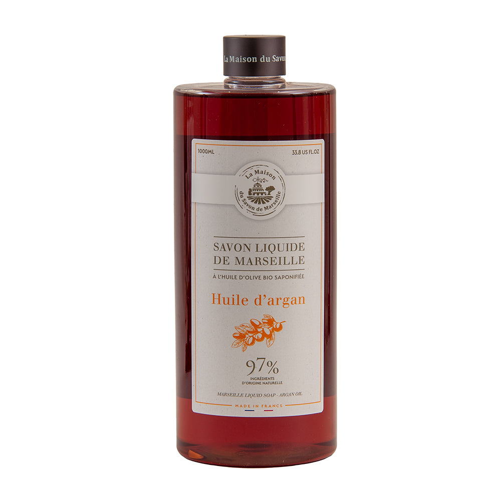 French Liquid Soap Refill, Argan Oil, Argan Oil Fragrance, 1 Litre