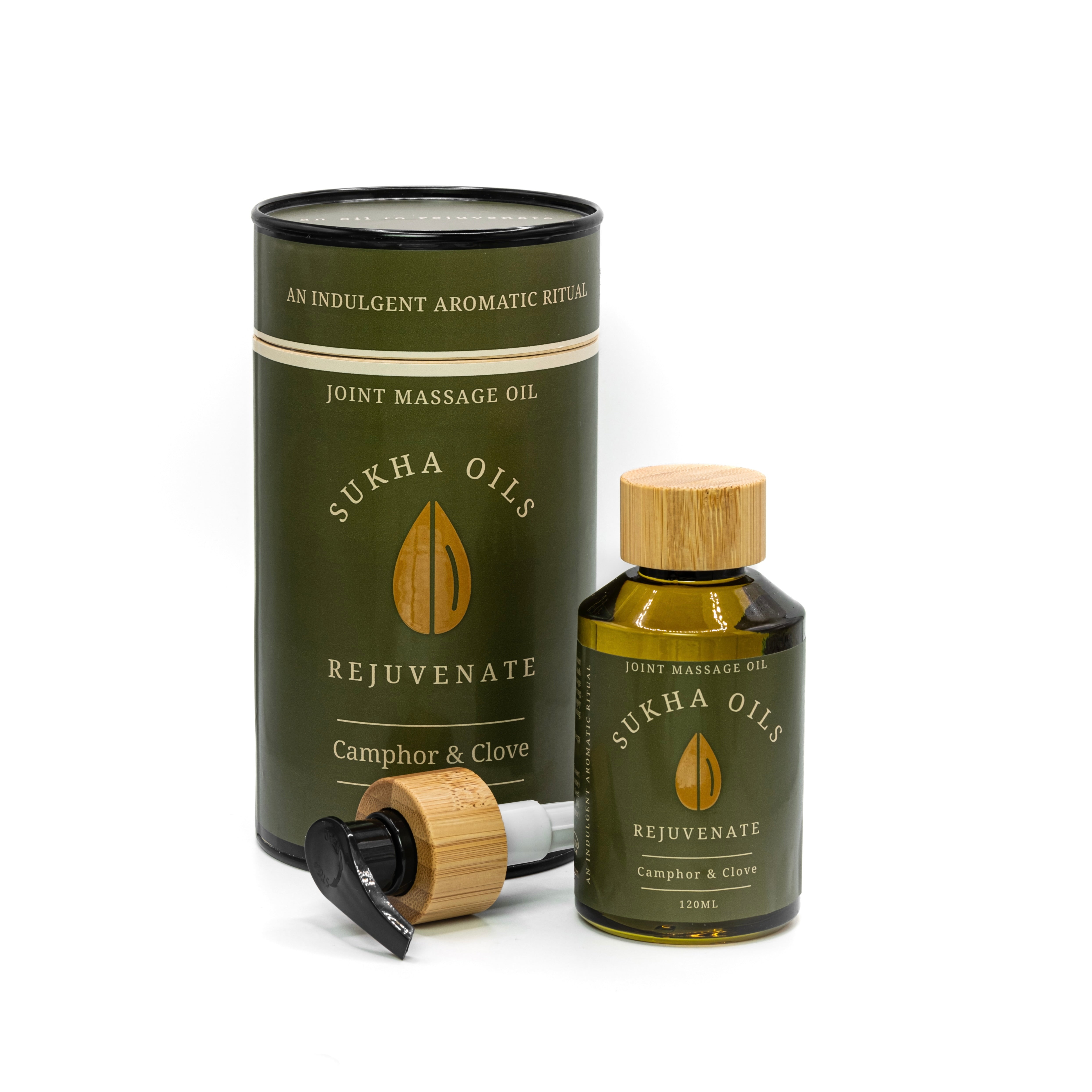 Aromatherapy Rejuvenate Joint Massage Oil, Camphor & Clove, 120ml