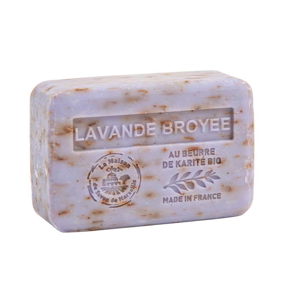 French Soap with Shea Butter, Crushed Lavender Fragrance, 250g
