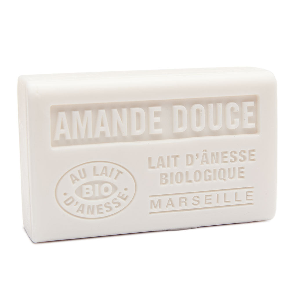 French Soap with Donkey Milk, Sweet Almond Fragrance, 125g