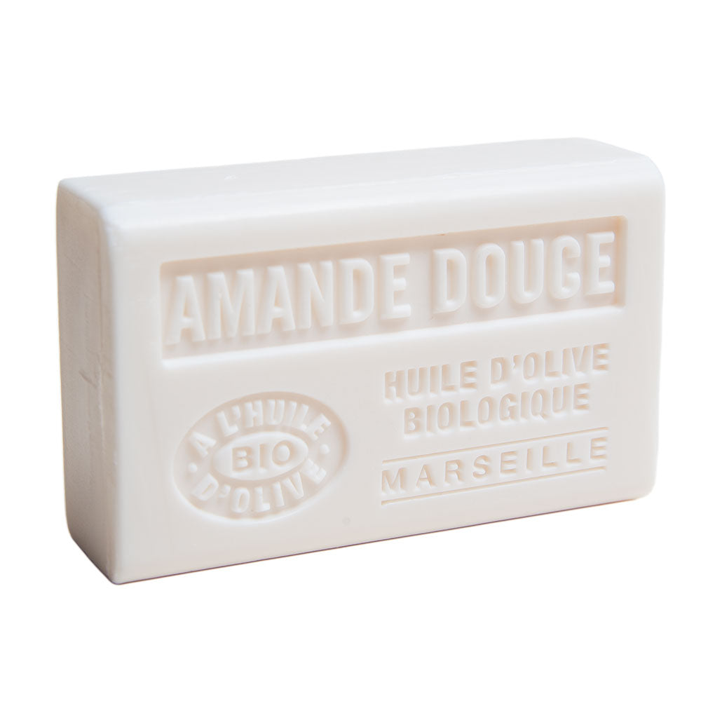 French Olive Oil Soap with Shea Butter, Sweet Almond Fragrance, 125g