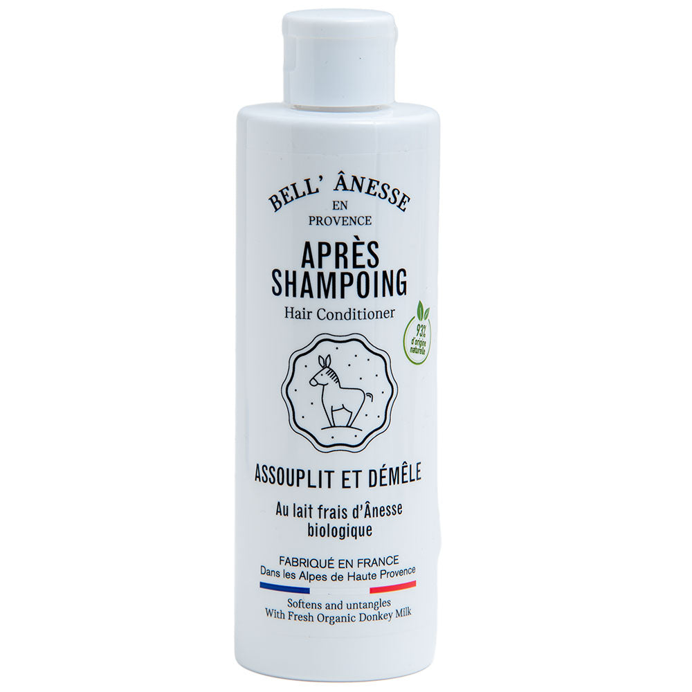 French Hair Conditioner, Organic Donkey Milk and Almond Oil, Sweet Almond Fragrance, 250ml