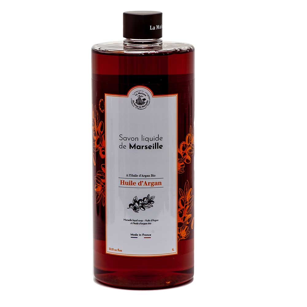 French Liquid Soap Refill, Argan Oil, Argan Oil Fragrance, 1 Litre