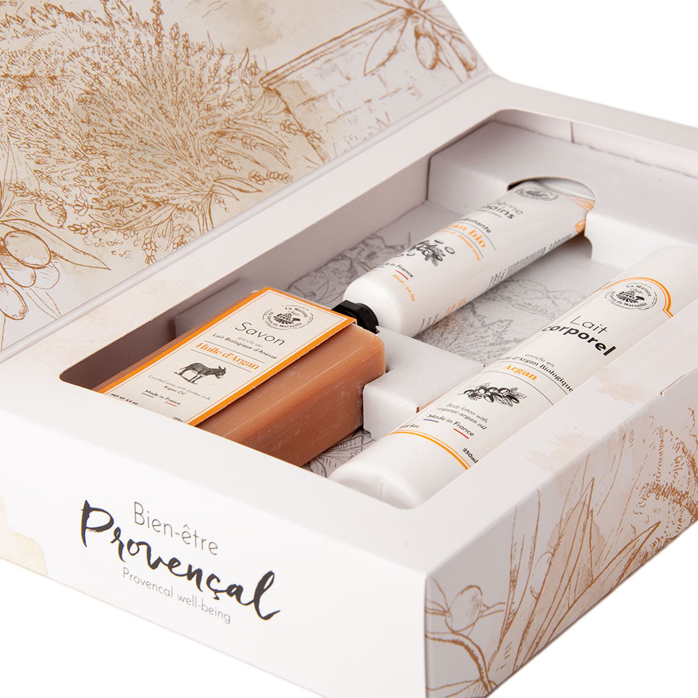 French Body Gift Set, Donkey Milk, Argan Oil Fragrance