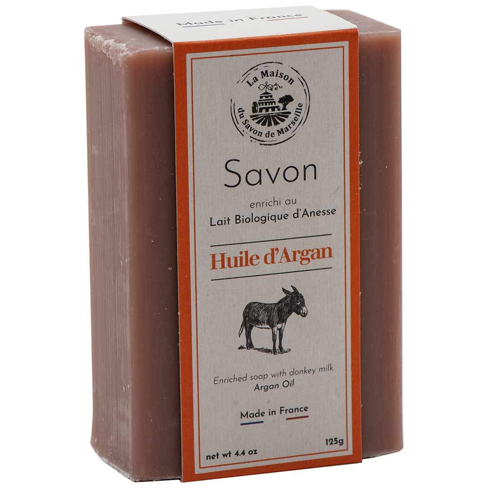 French Soap with Donkey Milk and Shea Butter, Argan Oil Fragrance, 125g
