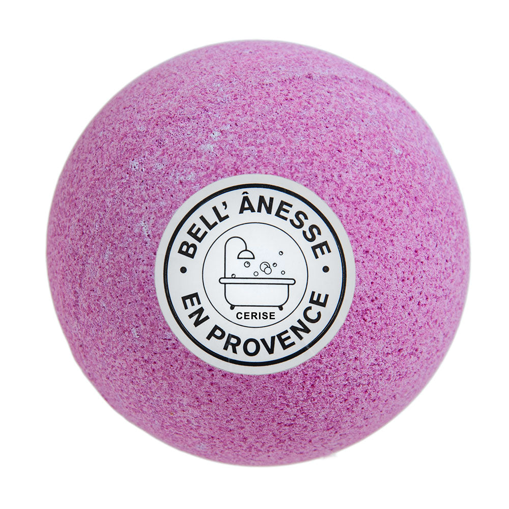 Natural Fizzy Bubble Bath Bomb , Cherry Fragrance , 180g