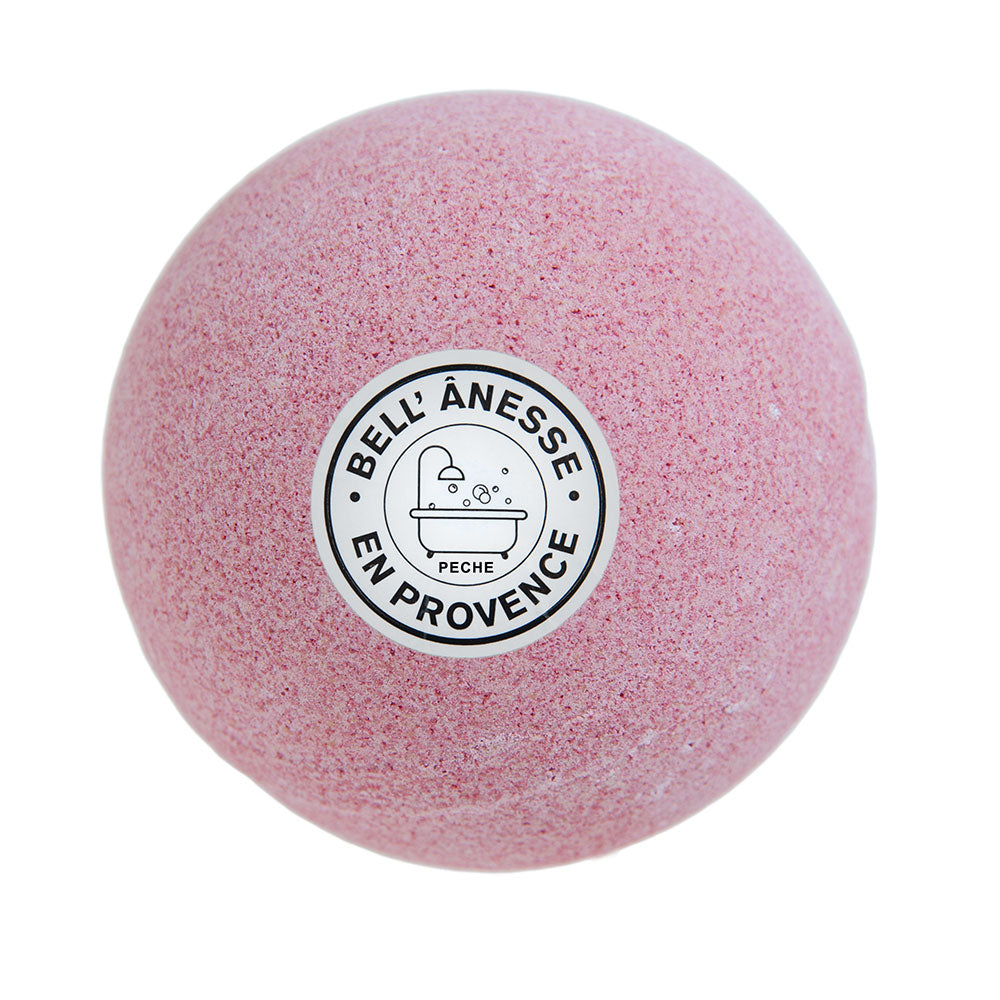 Natural Fizzy Bubble Bath Bomb , Peach Fragrance , 180g