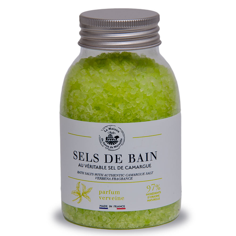 French Bath Salts, Camargue Salt, Verbena Fragrance, 300g