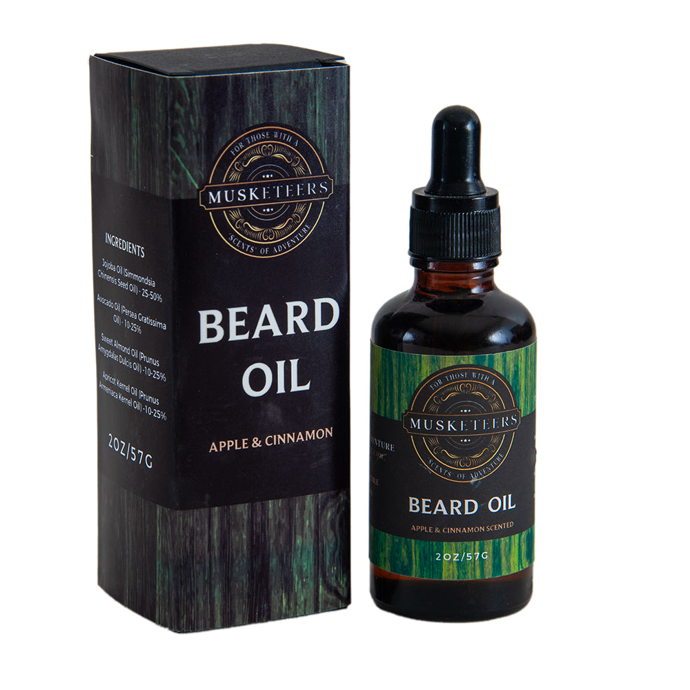 Men's Grooming, Nourishing Beard Oil, Apple & Cinnamon Fragrance, 50ml