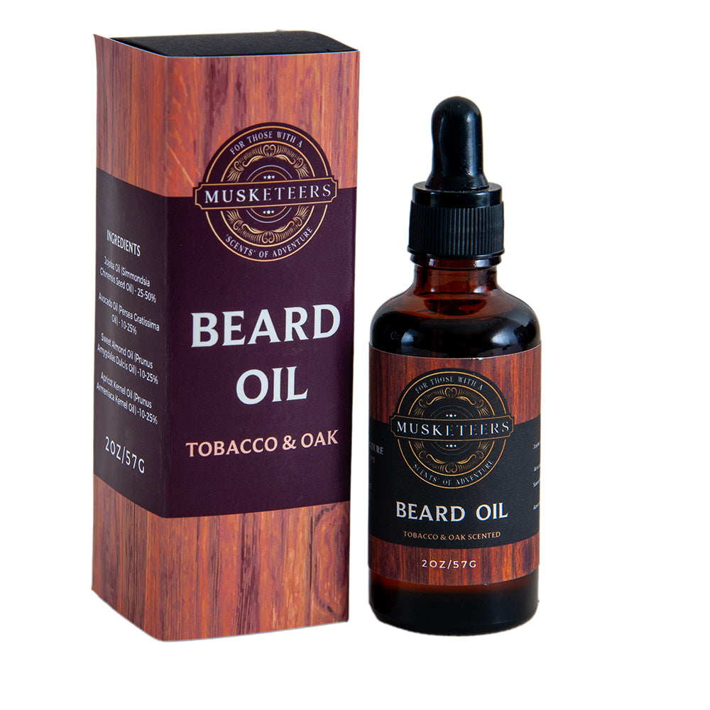 Men's Grooming, Nourishing Beard Oil, Cuban Tobacco & Oak Fragrance, 50ml