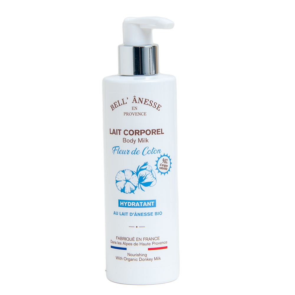 French Body Lotion, Donkey Milk, Cotton Flower Fragrance, 250ml
