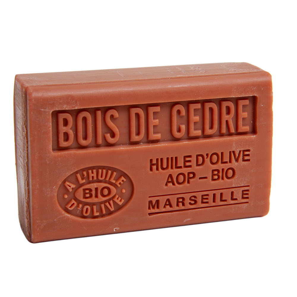 French Olive Oil Soap with Shea Butter, Cedarwood Fragrance, 125g
