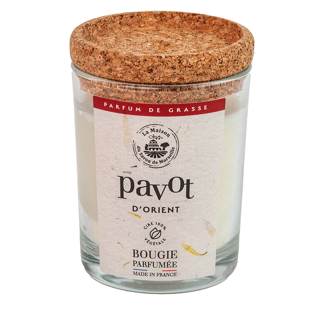 French Scented Candle, Oriental Poppy Fragrance, 180g