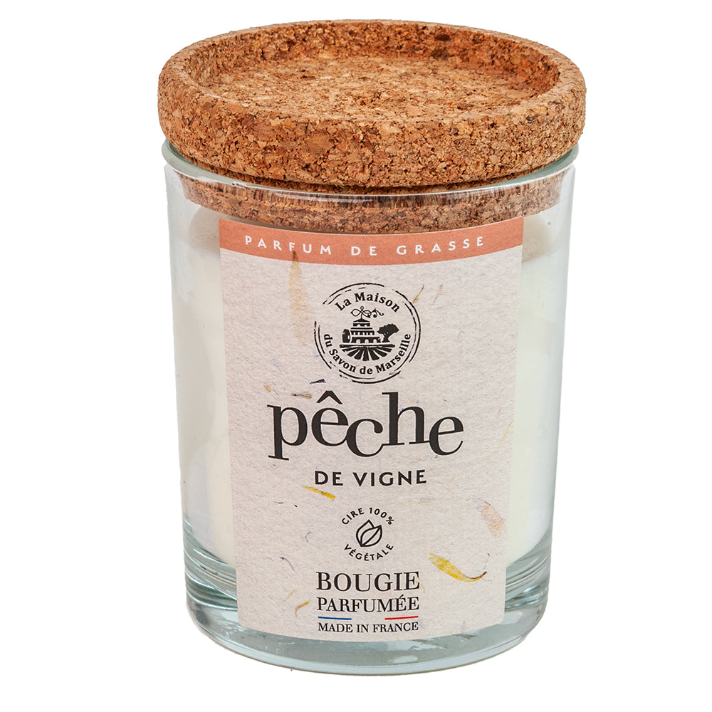 French Scented Candle, Peach Fragrance, 180g