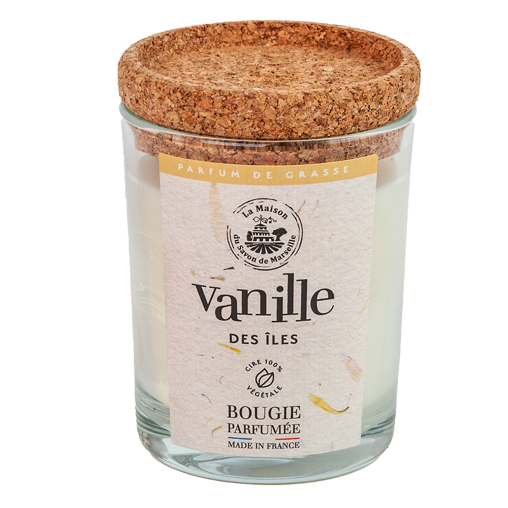 French Scented Candle, Vanilla Fragrance, 180g
