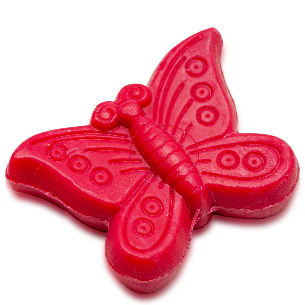 French Butterfly Shaped Soap, Raspberry Fragrance, 20g