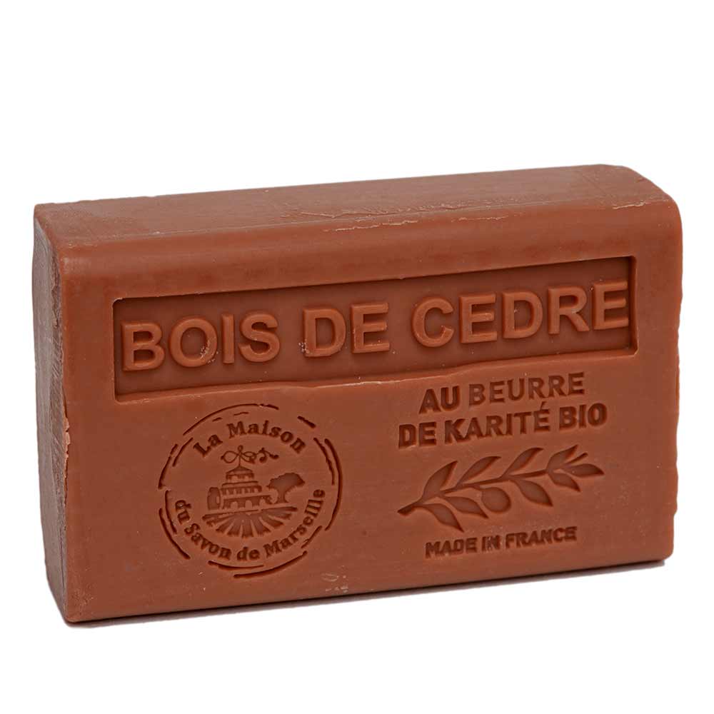 French Soap with Shea Butter, Cedarwood Fragrance, 125g
