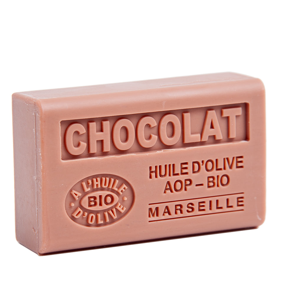 French Olive Oil Soap with Shea Butter, Chocolate Fragrance, 125g