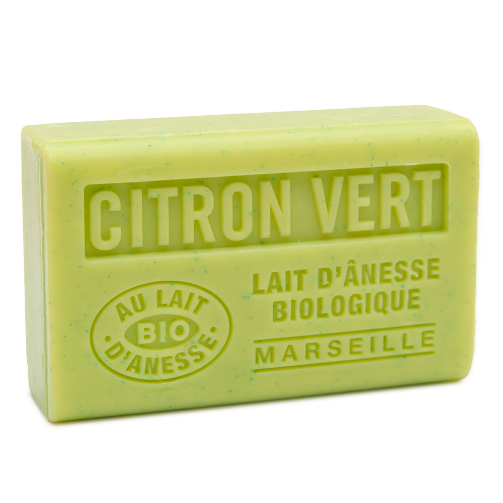 French Exfoliating Soap with Donkey Milk, Lime Fragrance, 60g