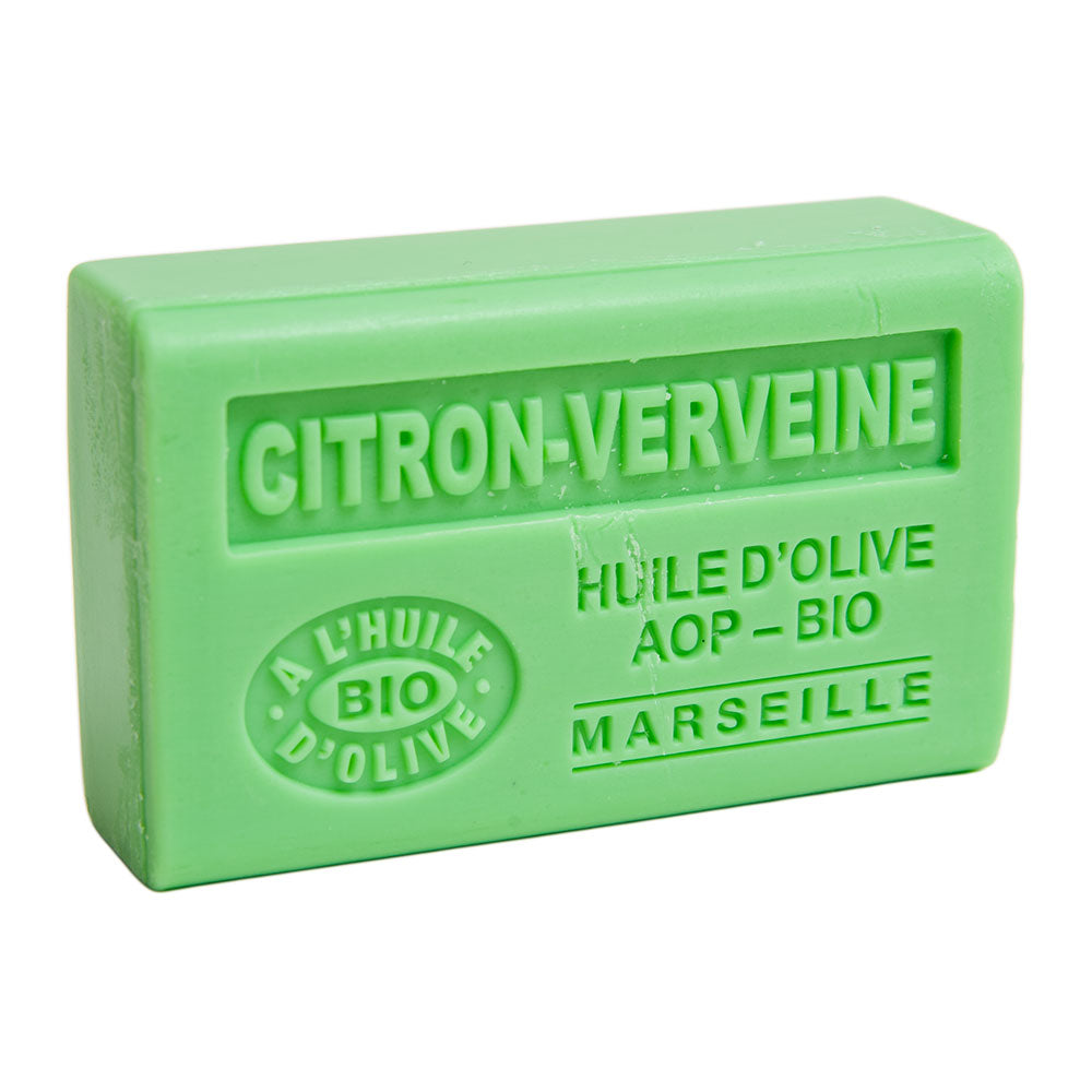 French Olive Oil Soap with Shea Butter, Lemon Verbena Fragrance, 125g