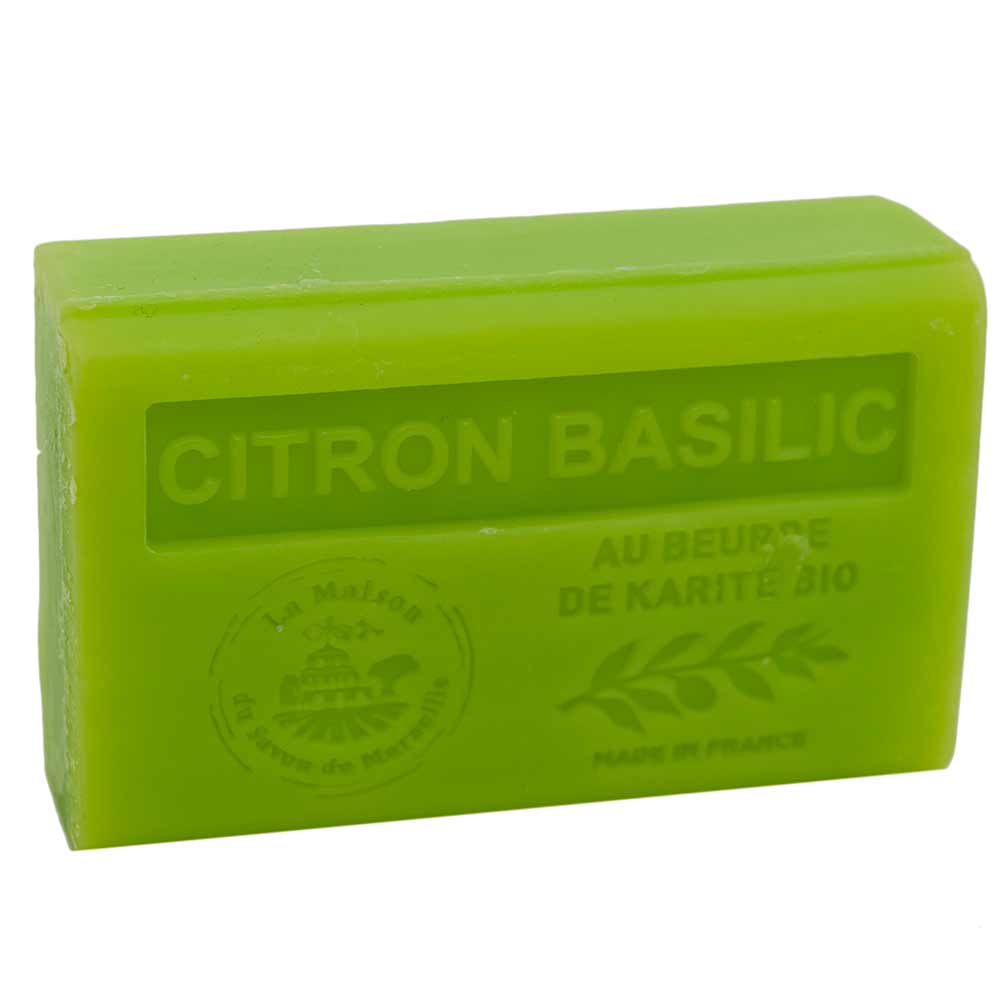 French Soap with Shea Butter, Lemon Basil Fragrance, 125g