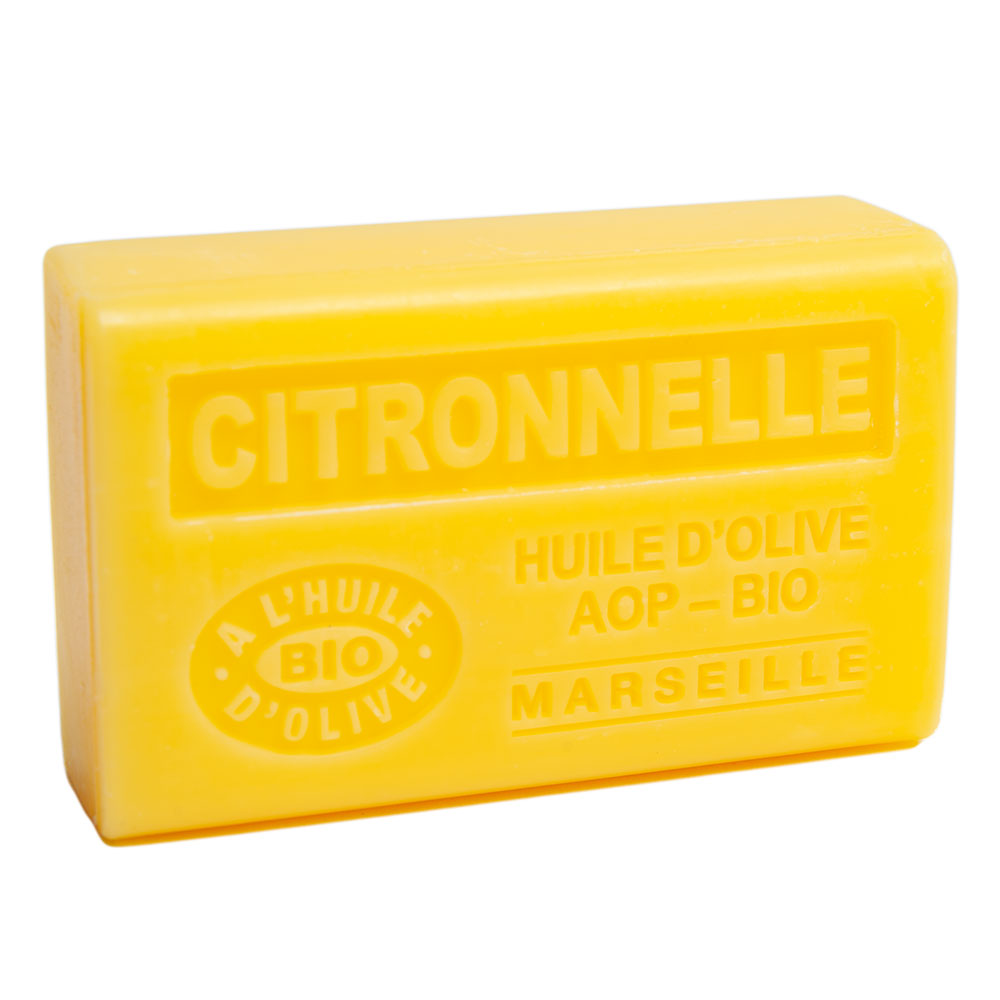 French Olive Oil Soap with Shea Butter, Citronella Fragrance, 125g