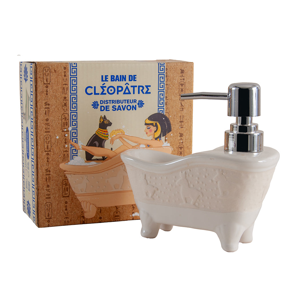 Bath Shaped Ceramic Liquid Soap Dispenser, White Design, 100ml