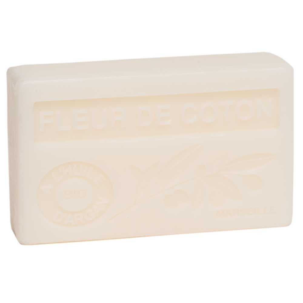 French Soap with Argan Oil, Cotton Flower Fragrance, 100g