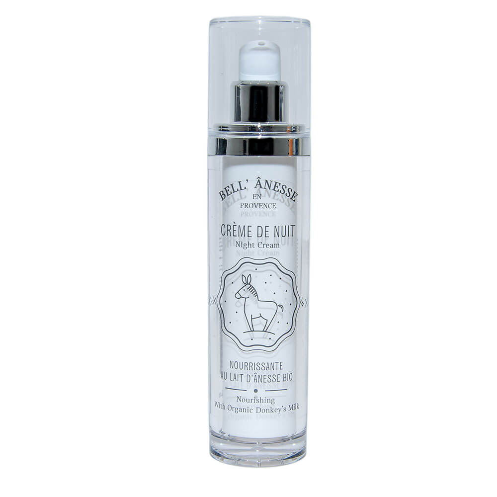 French Night Cream Moisturiser Made With Organic Donkey Milk, 50ml
