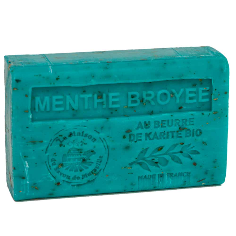 French Soap with Shea Butter, Crushed Mint, 125g