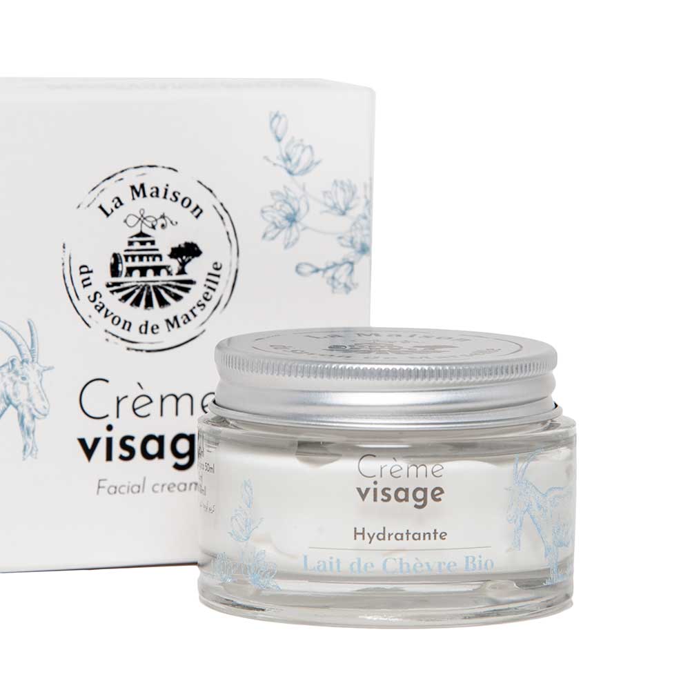 French Goats Milk Face Cream, Shea Butter and Argan Oil, Goats Milk Fragrance, 50ml