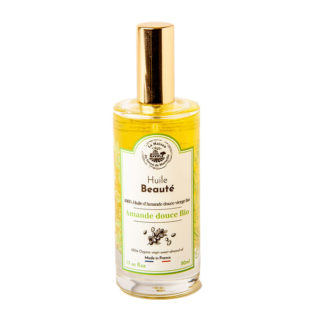 Organic Sweet Almond Oil for Body and Hair, 50ml