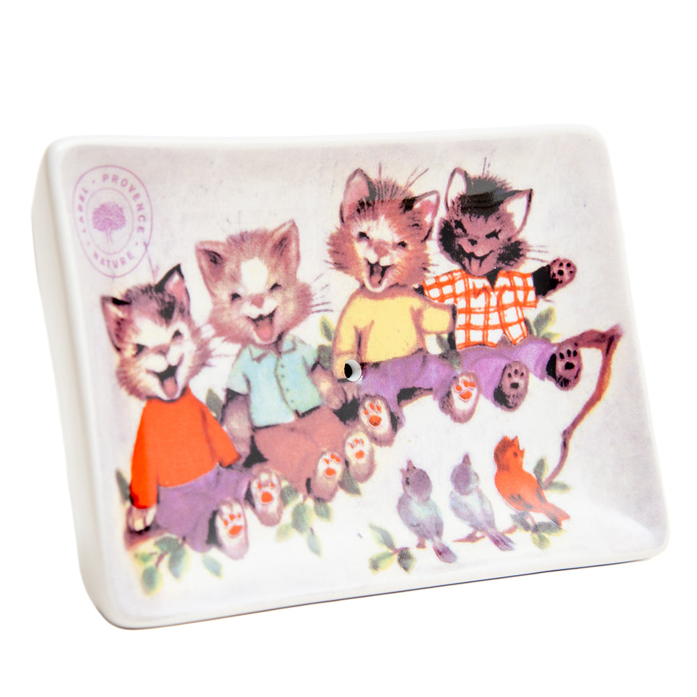 Ceramic Soap Dish,Four Cats French Design