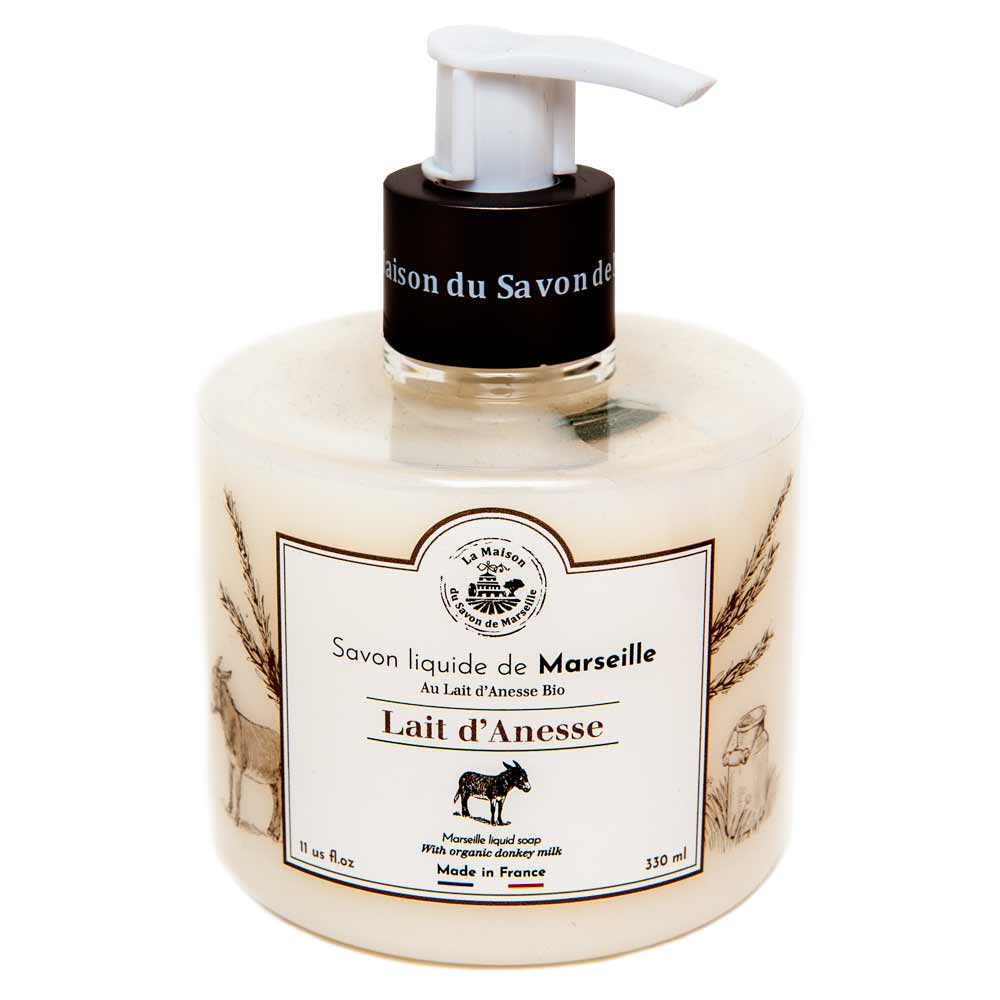 French Liquid Soap, Donkey Milk and Olive Oil, Donkey Milk Fragrance, 330ml