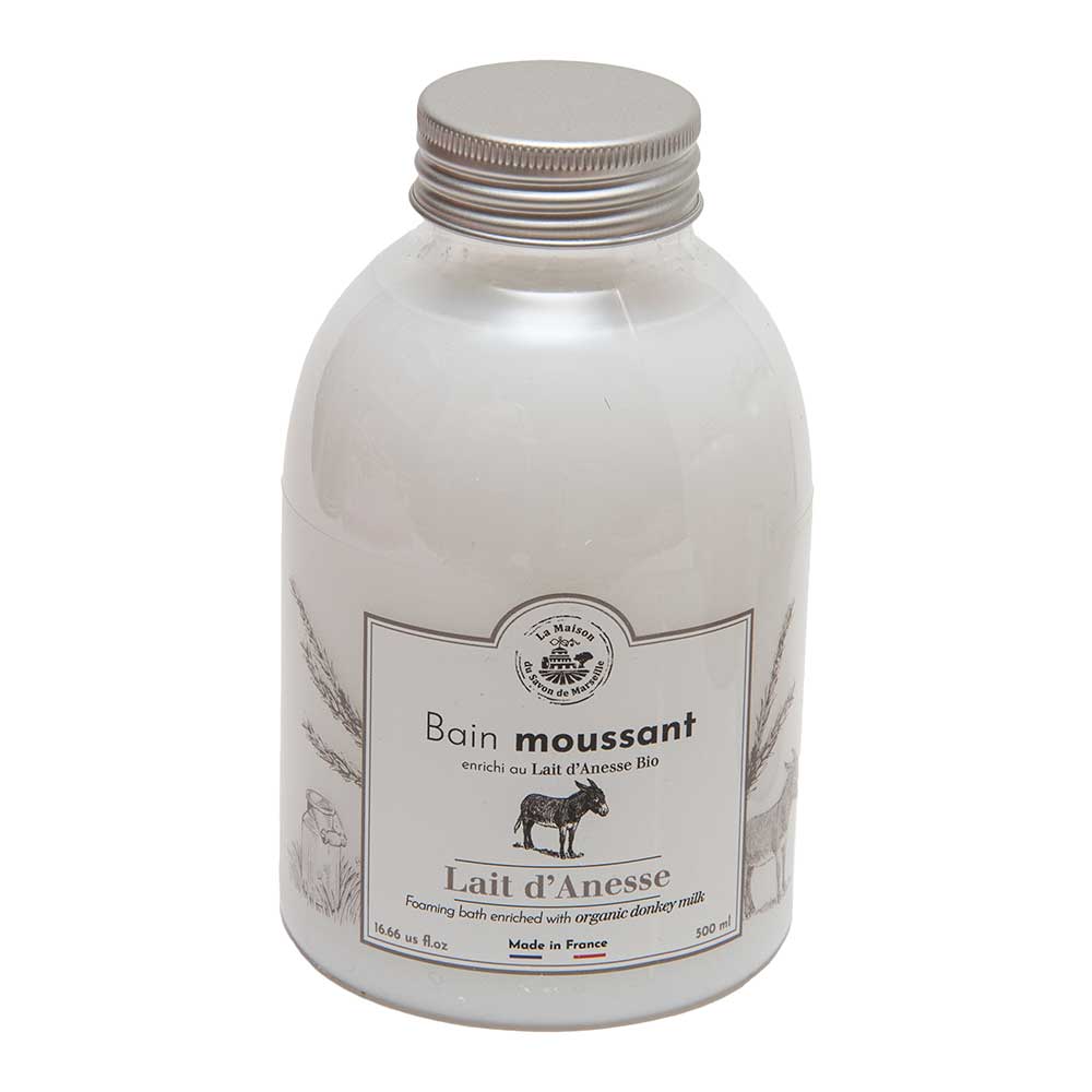 French Foaming Bath Cream, Donkey Milk and Aloe Vera, Donkey Milk Fragrance, 500ml