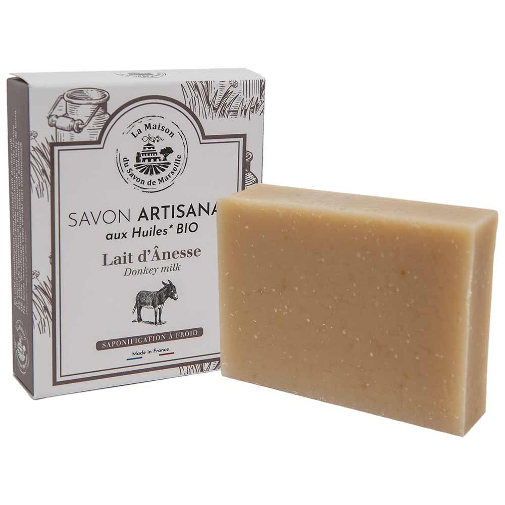 French Vegan Palm Oil Free Soap, Almond Oil and Donkey Milk, 100g