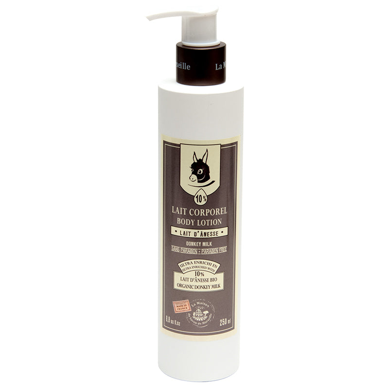 French Body Lotion, 10% Donkey Milk, Argan Oil and Shea Butter, Donkey Milk Fragrance, 250ml