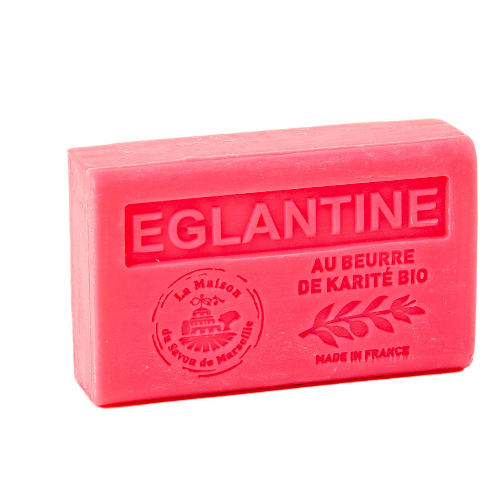 French Soap with Shea Butter, Eglantine Rose Fragrance, 125g