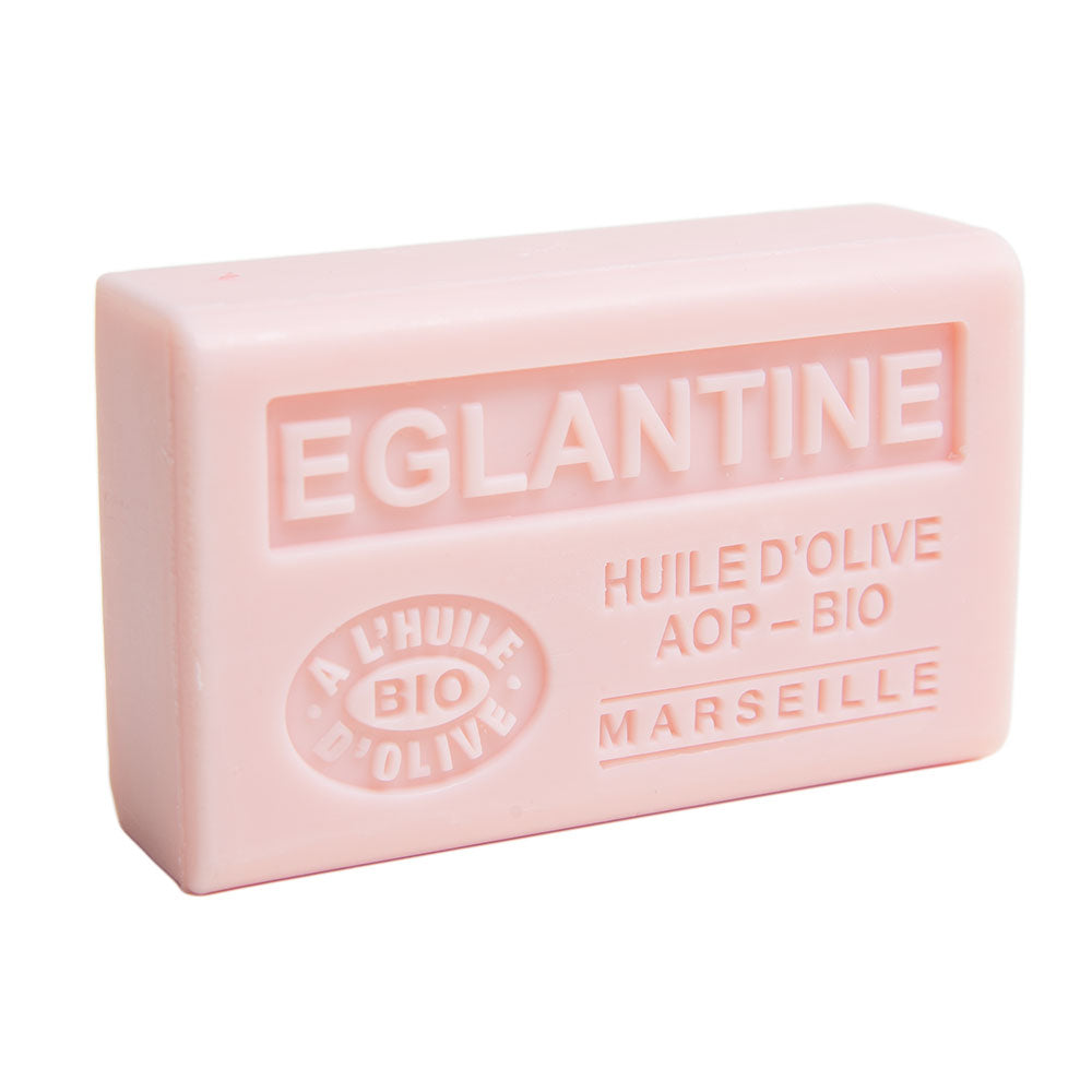 French Olive Oil Soap with Shea Butter, Eglantine Fragrance, 125g