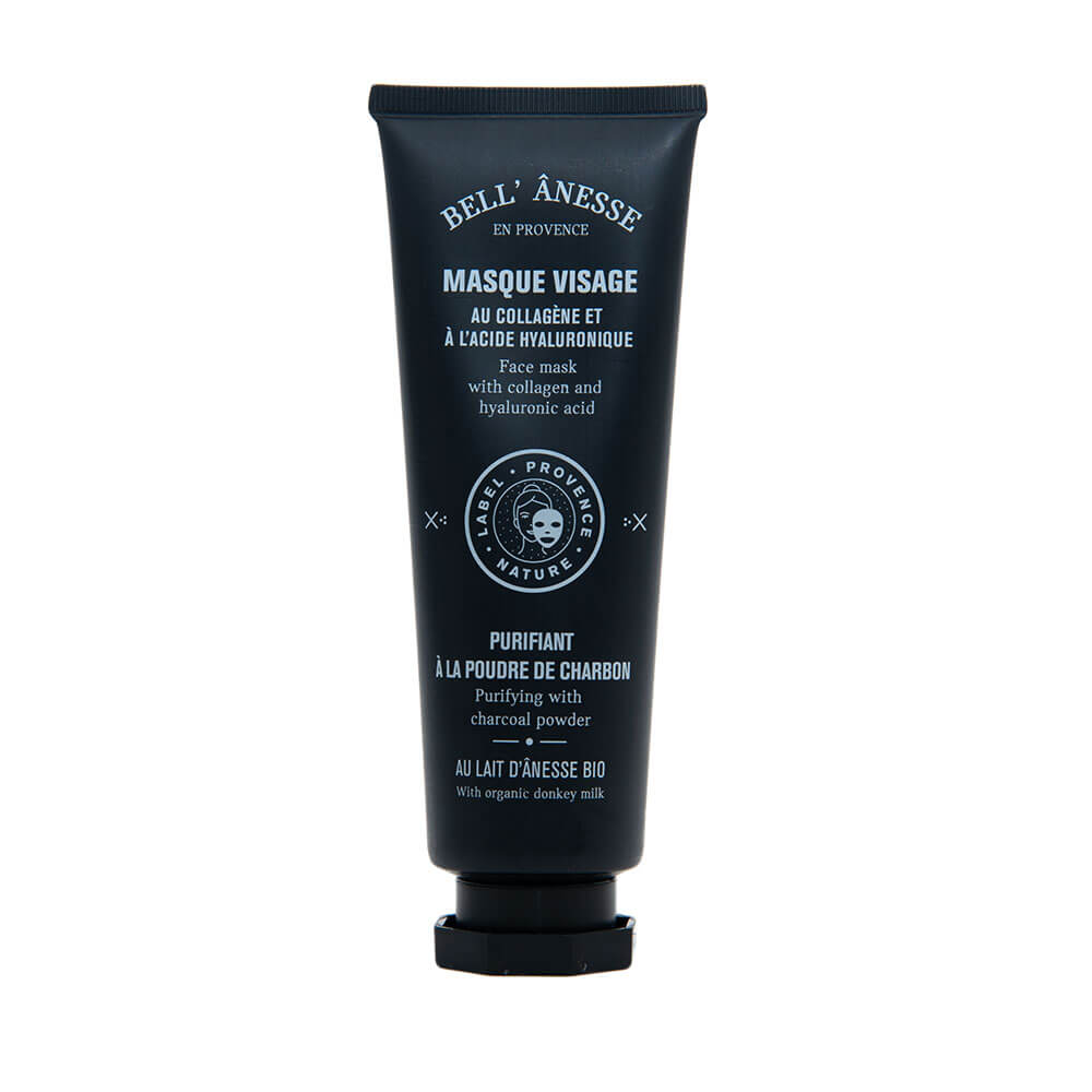 French Charcoal Face Mask, Organic Donkey Milk, 120ml