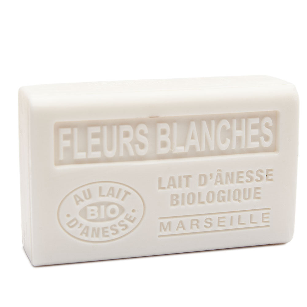 French Soap with Donkey Milk, White Flowers Fragrance, 125g