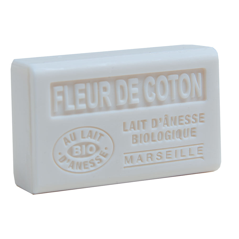 French Soap with Donkey Milk, Cotton Flower Fragrance, 60g