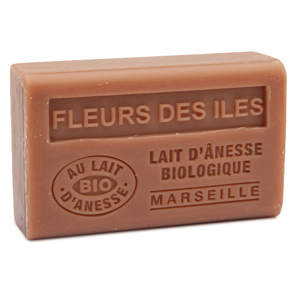 French Soap with Donkey Milk, Island Flower Fragrance, 125g