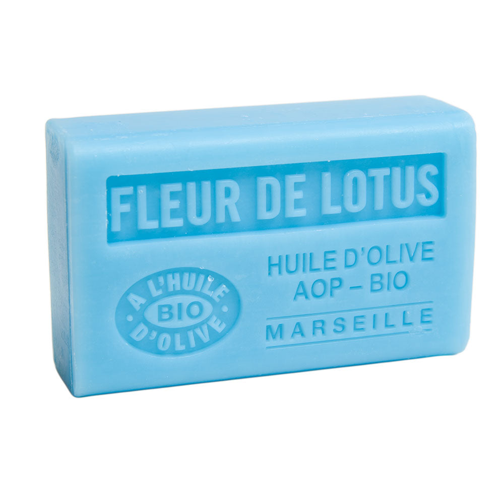 French Olive Oil Soap with Shea Butter, Lotus Flower Fragrance, 125g