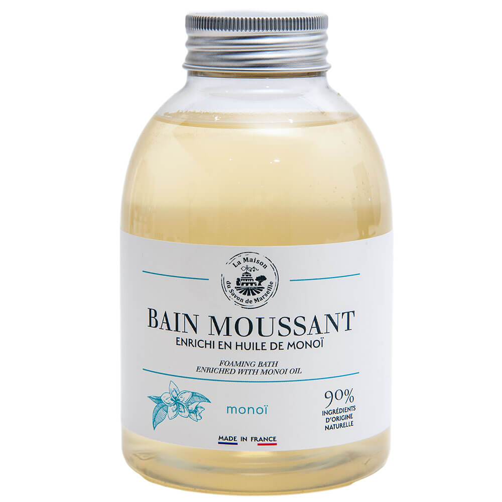 French Foaming Bubble Bath, Monoi and Coconut Oil, Monoi Fragrance 500ml