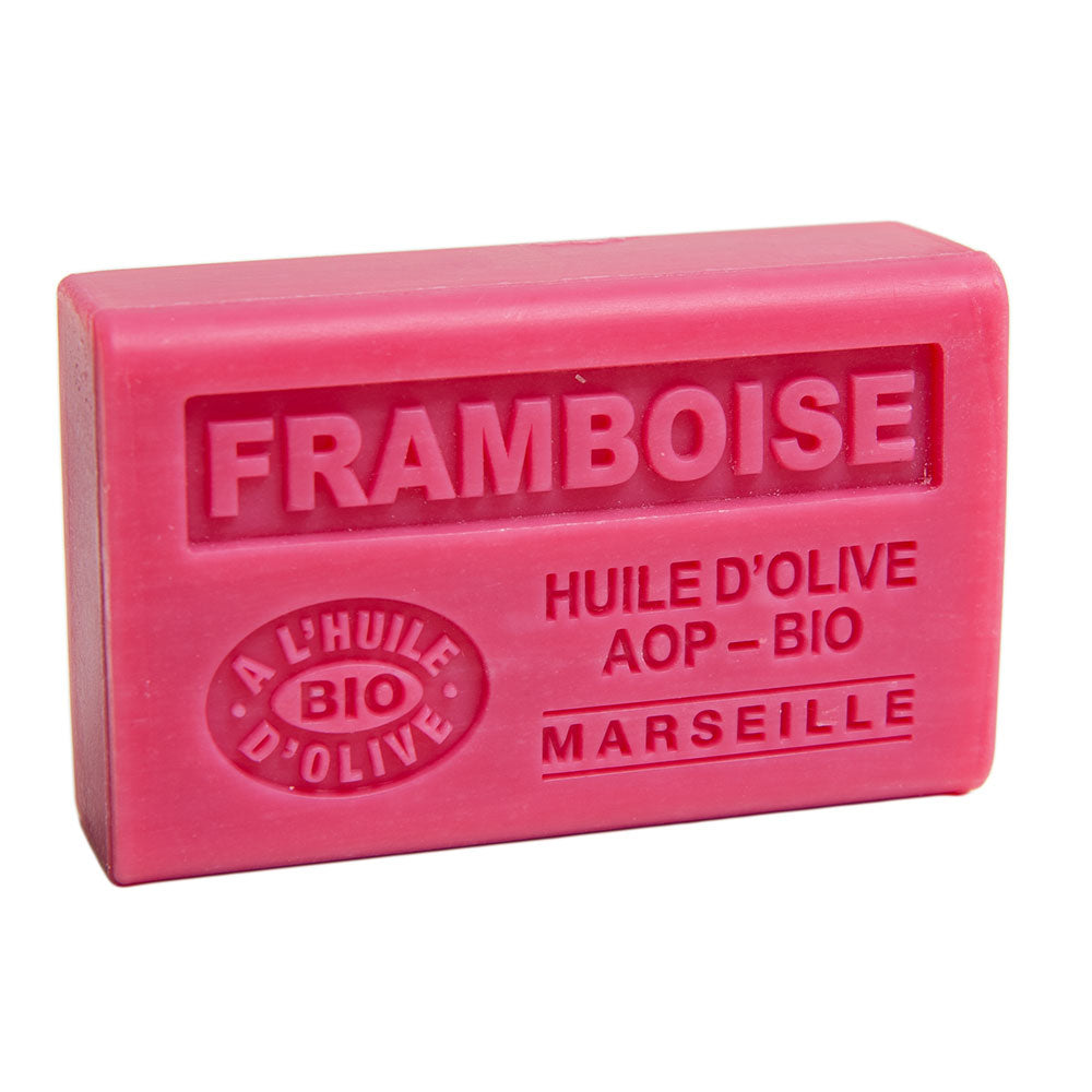 French Olive Oil Soap with Shea Butter, Raspberry Fragrance, 125g