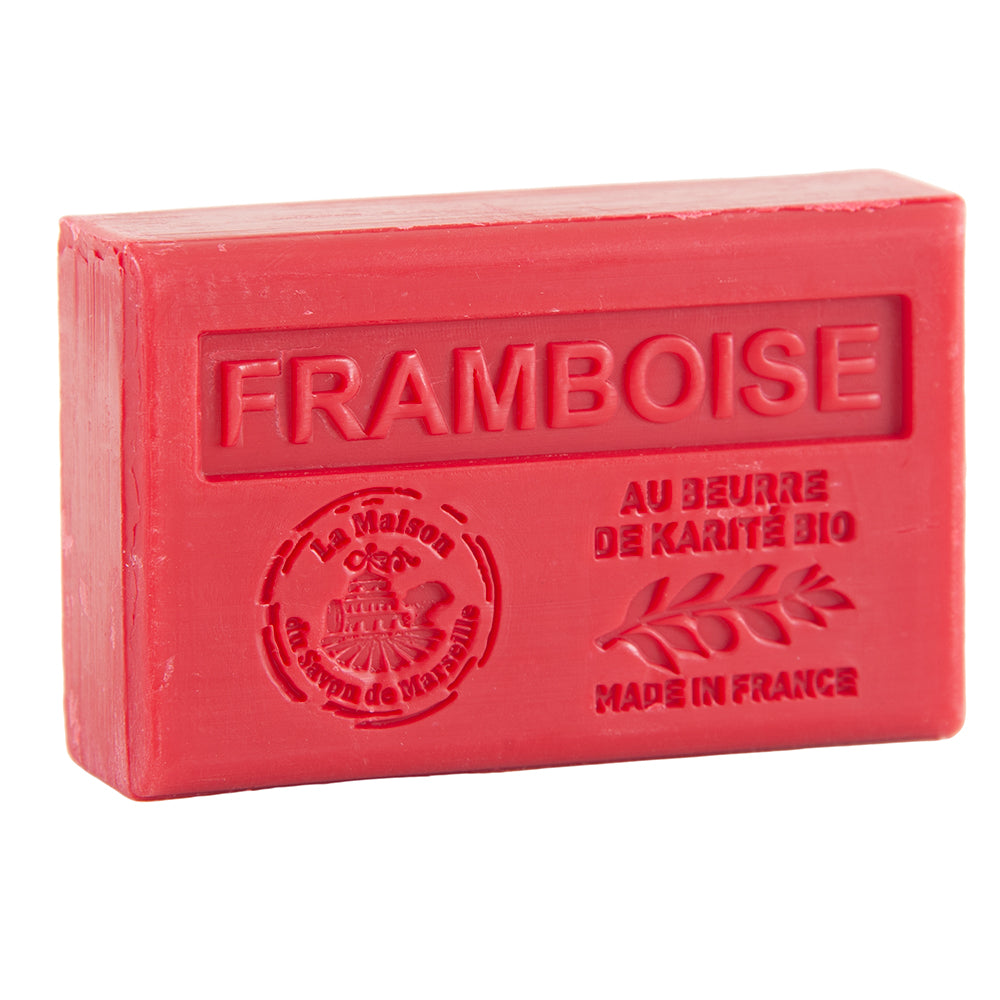 French Soap with Shea Butter, Raspberry Fragrance, 125g