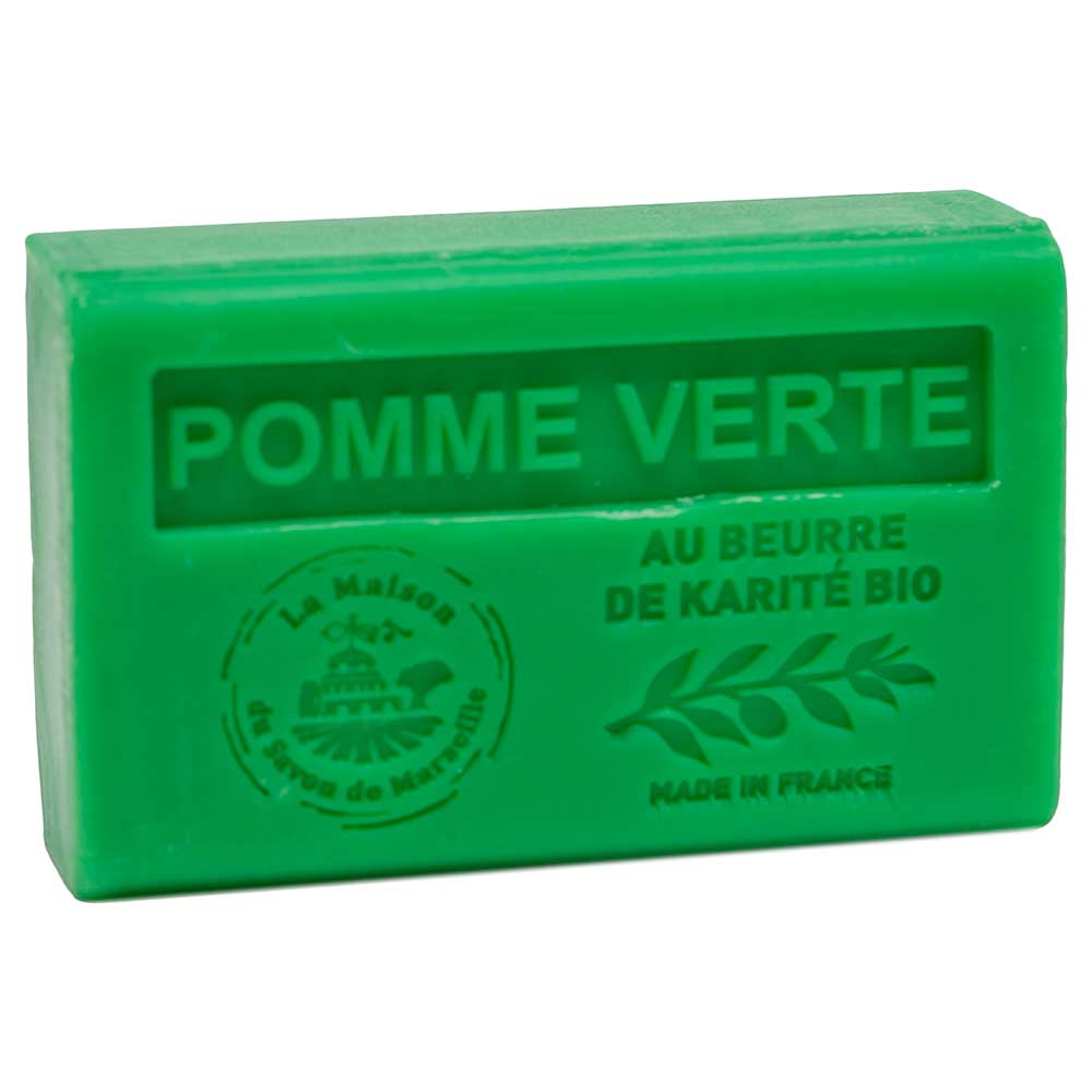French Soap with Shea Butter, Green Apple Fragrance, 125g